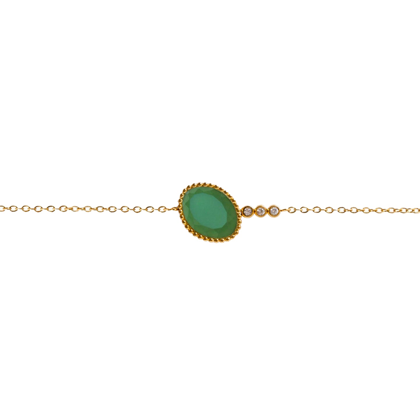 AEC Paris Bracelet Hygie Green Onyx