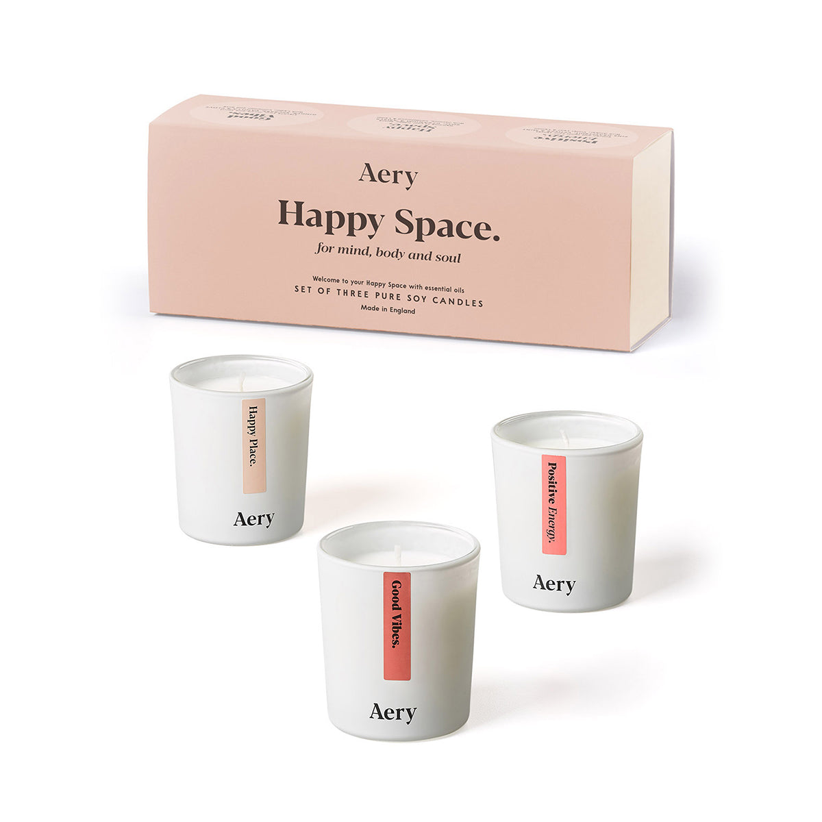 Aery Living Aromatherapy Votive Gift Set Happy Space Gift Set Gift Set