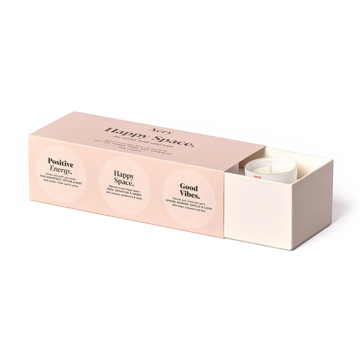 Aery Living Aromatherapy Votive Gift Set Happy Space Gift Set Gift Set