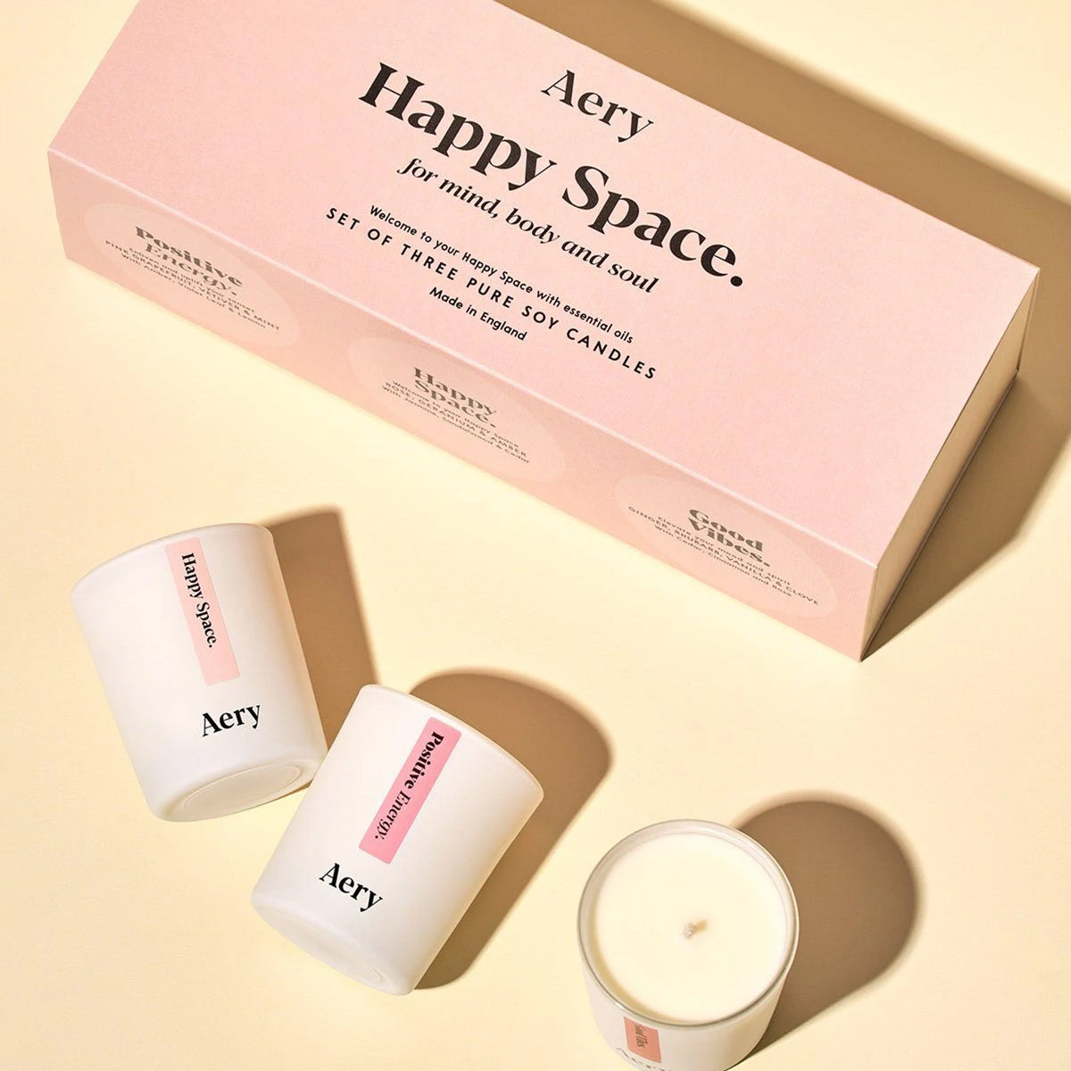 Aery Living Aromatherapy Votive Gift Set Happy Space Gift Set Gift Set