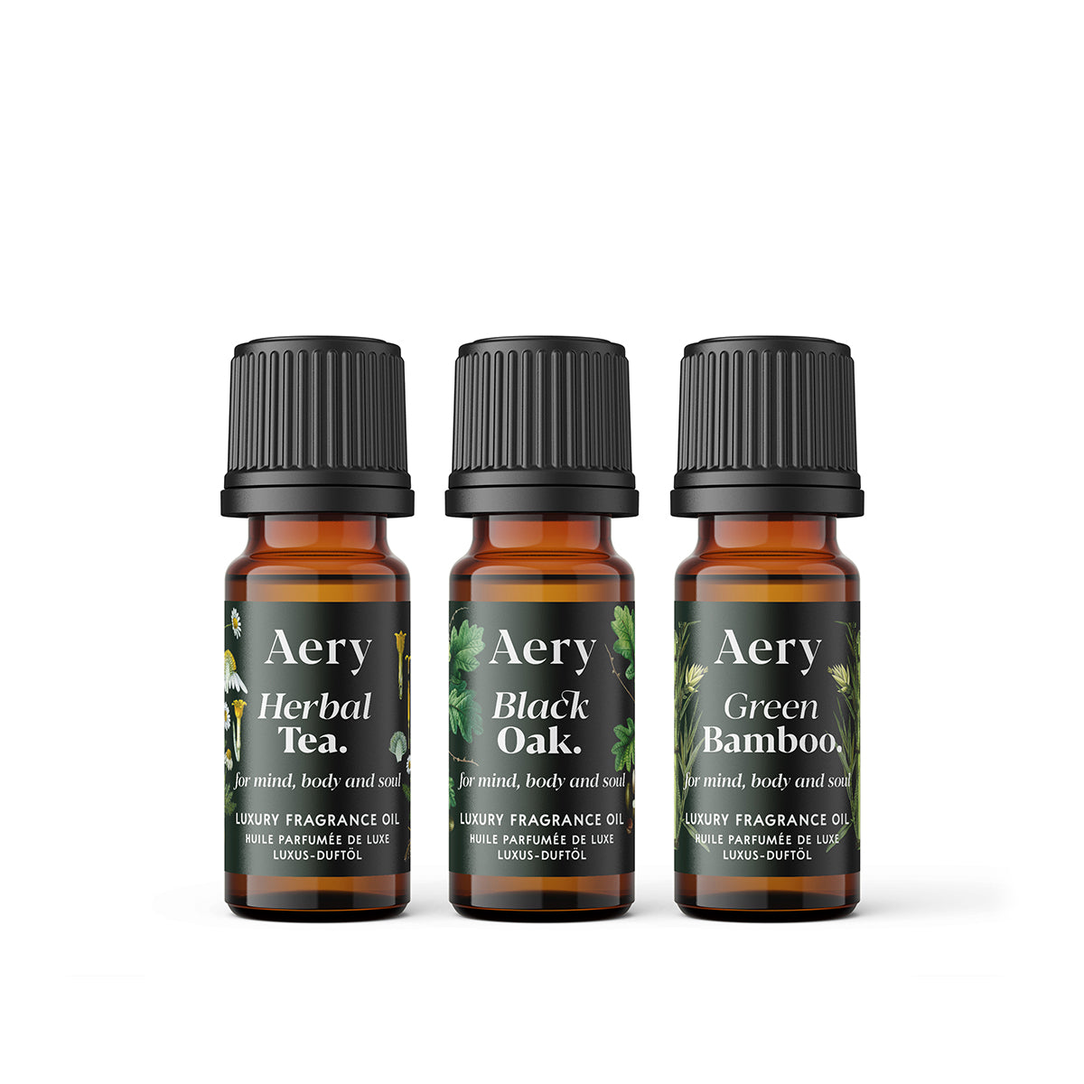 Aery Living Botanical Green 10ml Fragrance Oil Set (3) Gift Set Gift Set