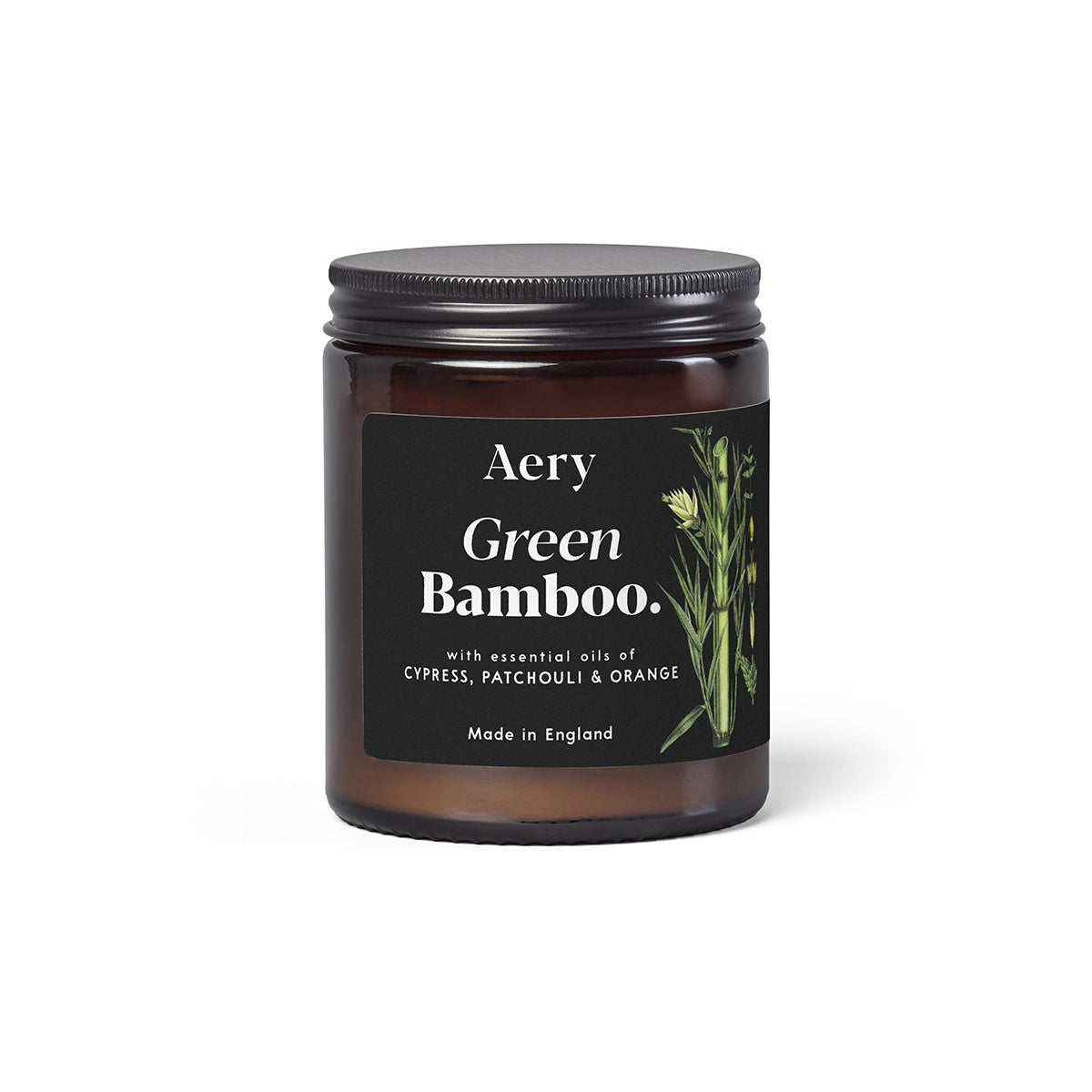 Aery Living Botanical Green 140g Candle Jar Green Bamboo