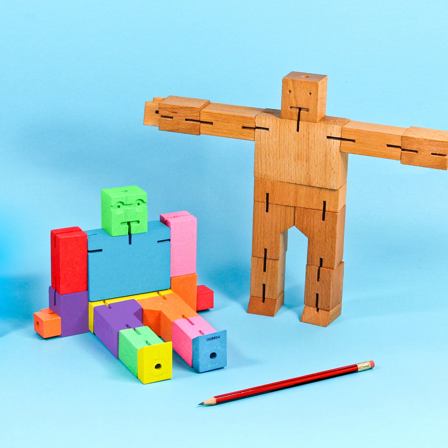 Areaware Cubebot Medium Natural Robot Toy Robot Toy