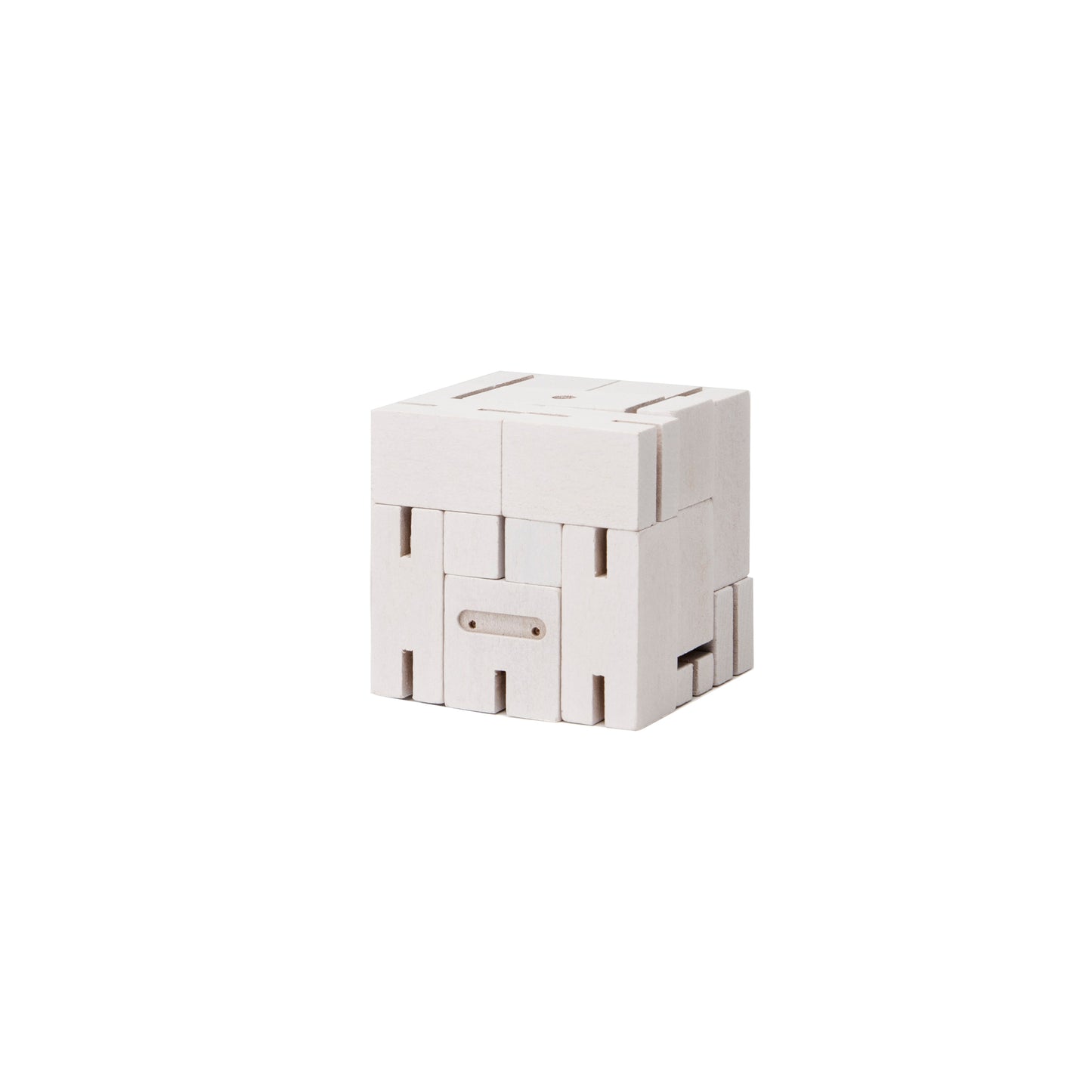 Areaware Cubebot Micro Ninja White Robot Toy Robot Toy
