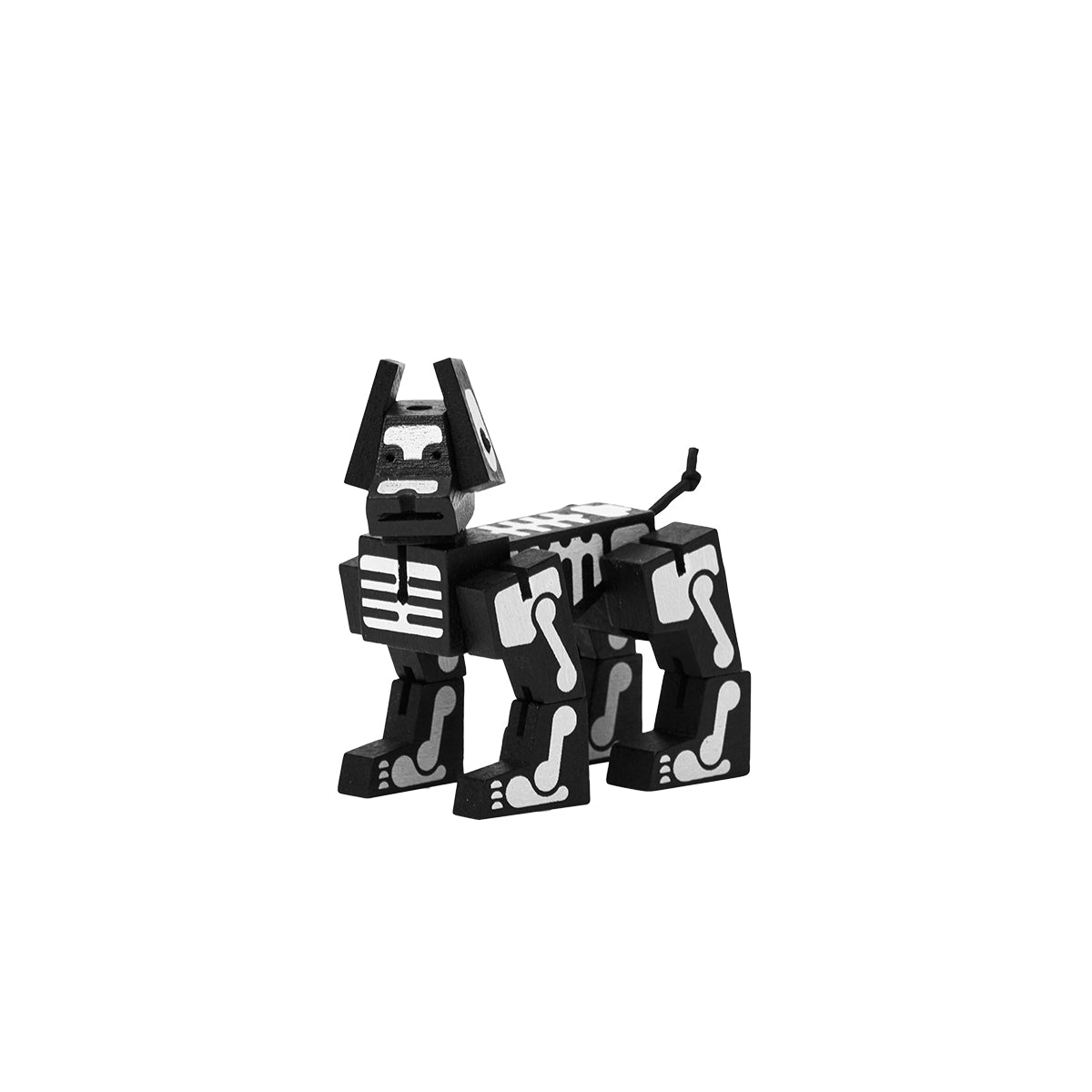 Areaware Cubebot Milo Micro Black Skeleton Robot Toy Robot Toy