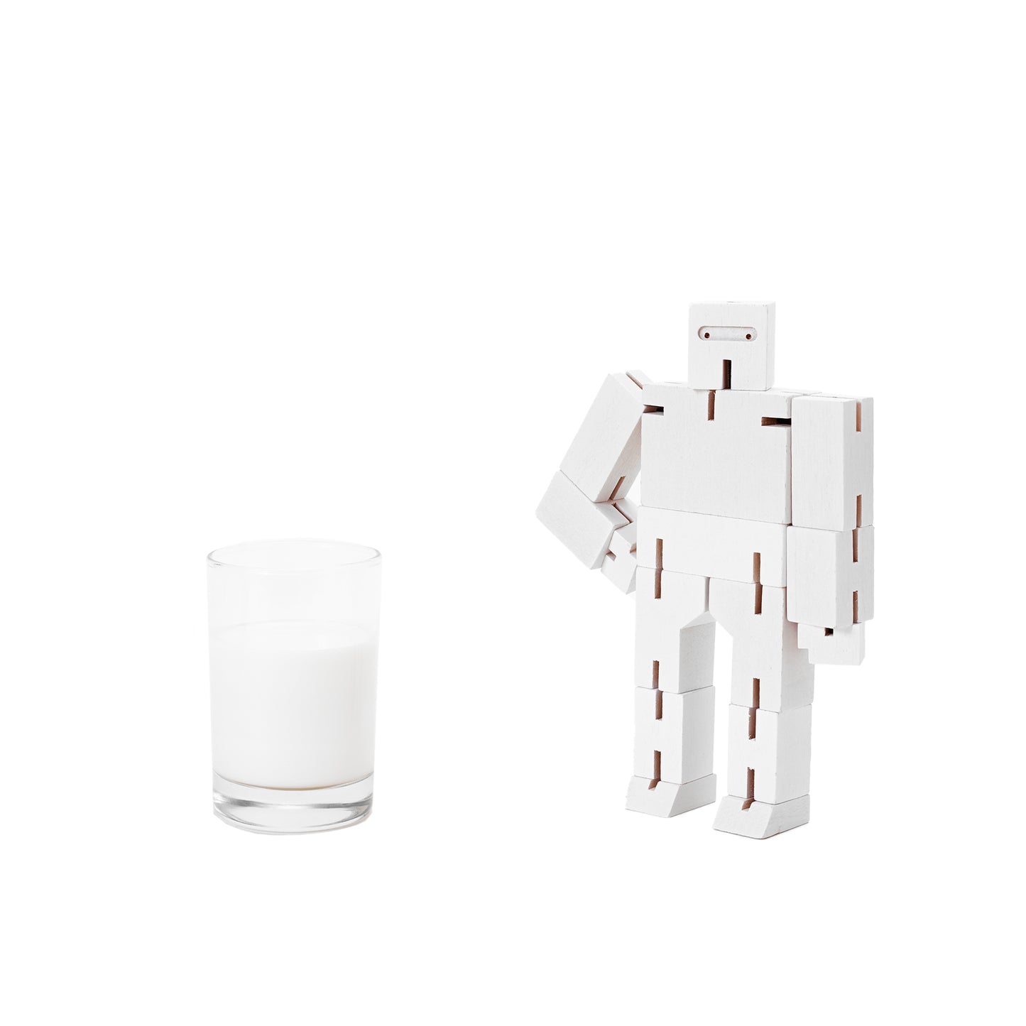 Areaware Cubebot Small Ninja White Robot Toy Robot Toy