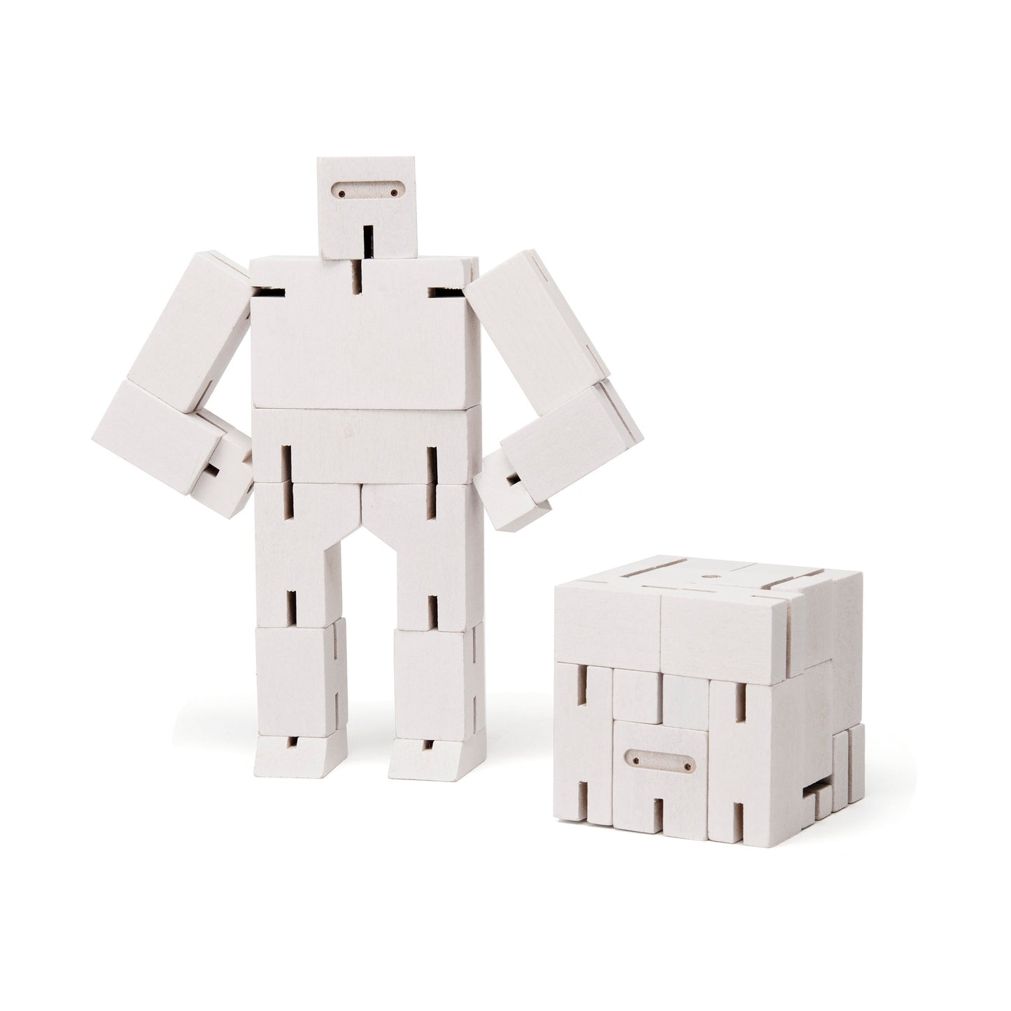 Areaware Cubebot Small Ninja White Robot Toy Robot Toy