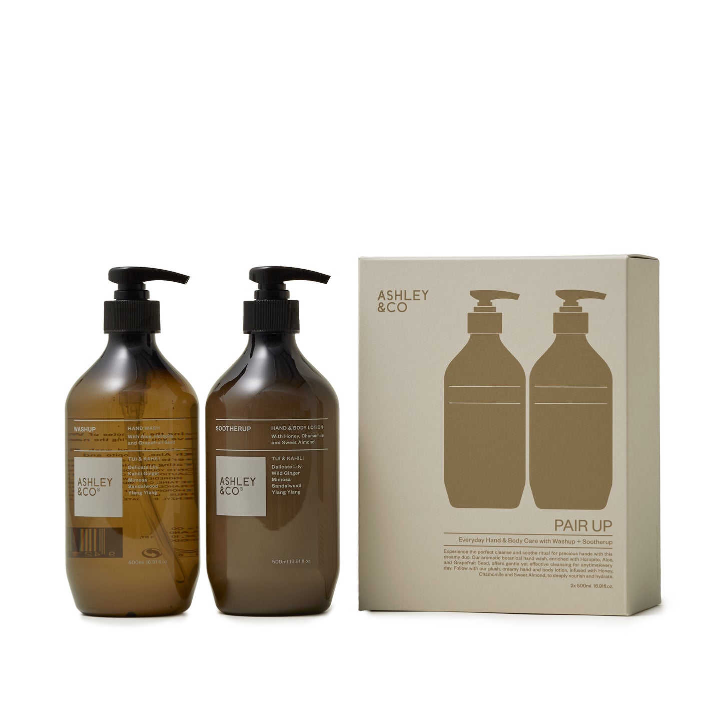 Ashley & Co Gift Set Pair Up (Sootherup + Washup) Tui & Kahili