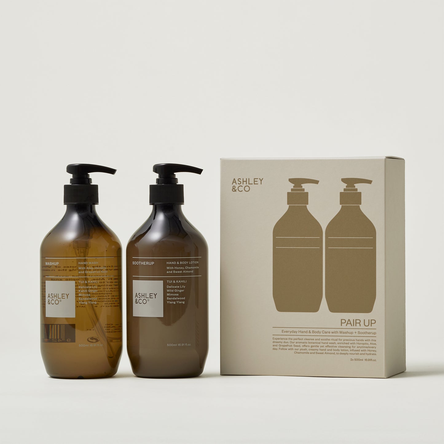 Ashley & Co Gift Set Pair Up (Sootherup + Washup) Tui & Kahili