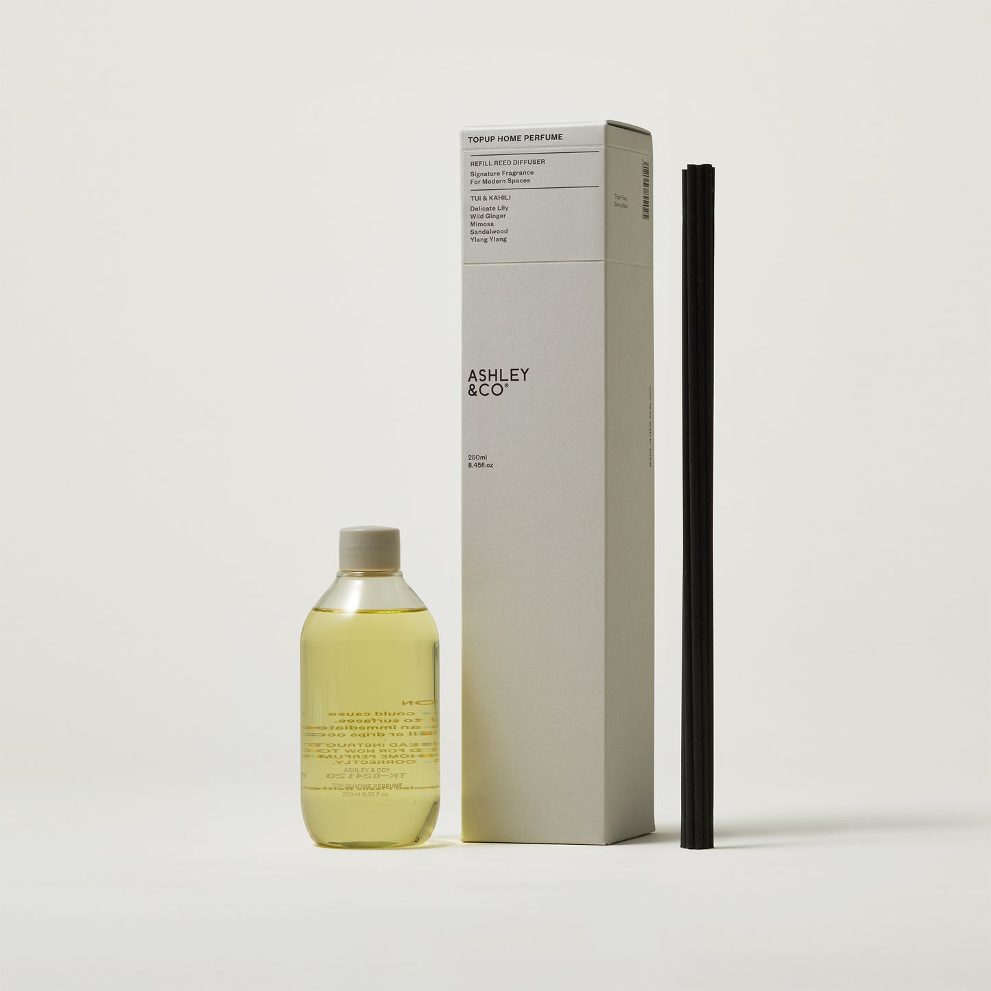 Ashley & Co Home Perfume Topup 250ml Tui & Kahili Reed Diffuser Reed Diffuser