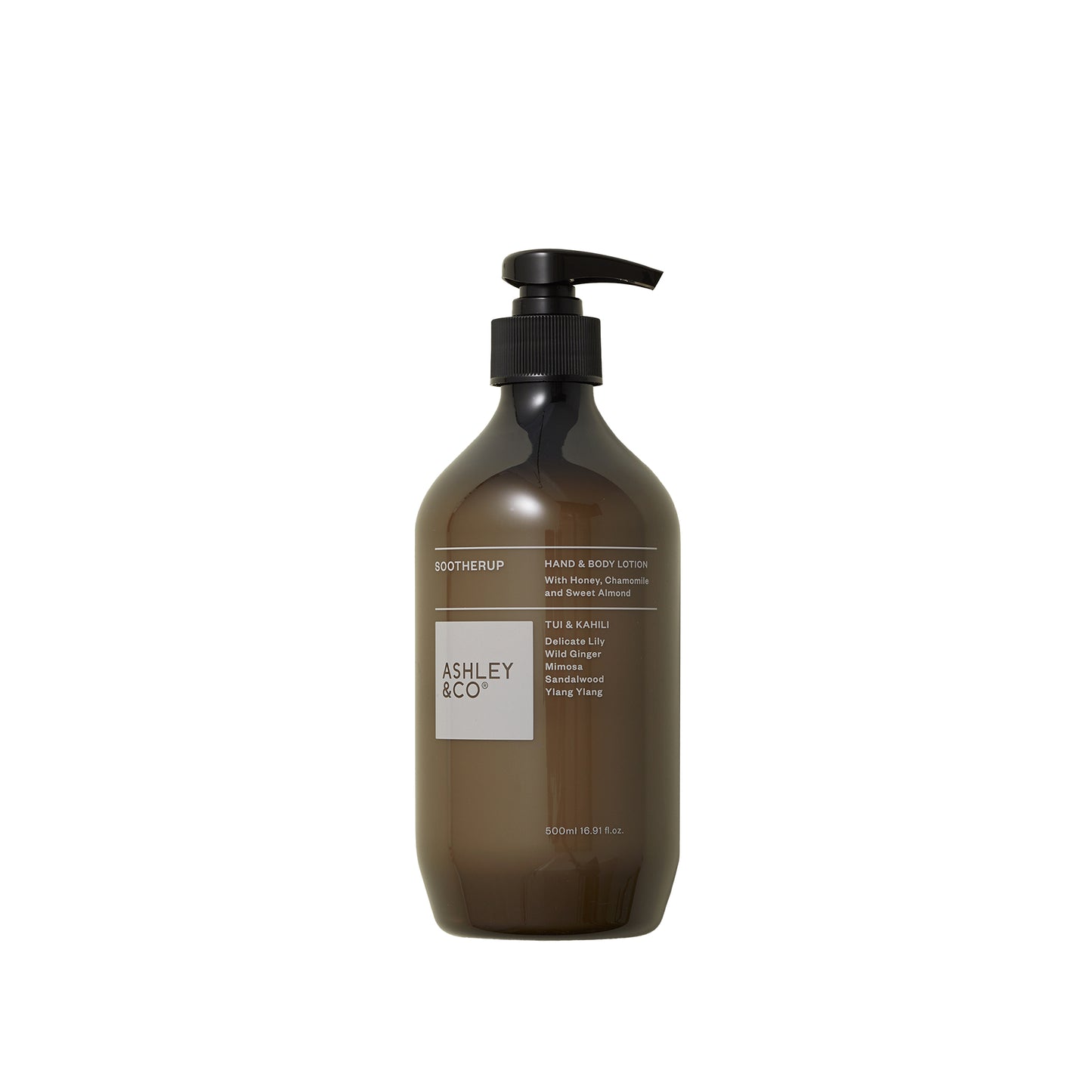 Ashley & Co Sootherup 500ml Tester Tui & Kahili Hand & Body Lotion Hand & Body Lotion