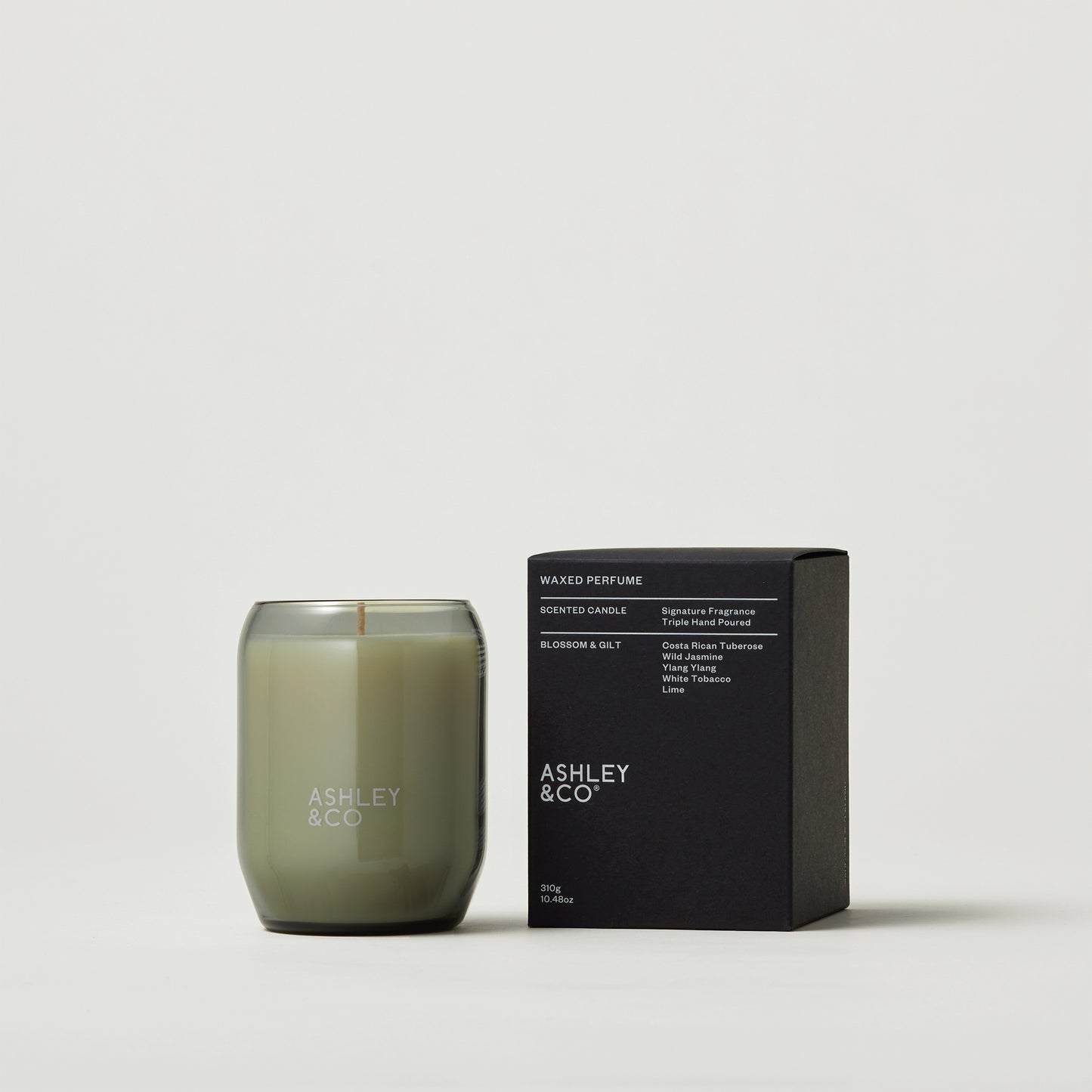 Ashley & Co Waxed Perfume 310g Blossom & Gilt Candle Candle