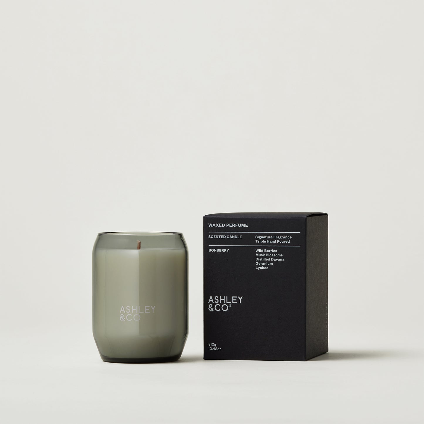 Ashley & Co Waxed Perfume 310g Bonberry Candle Candle