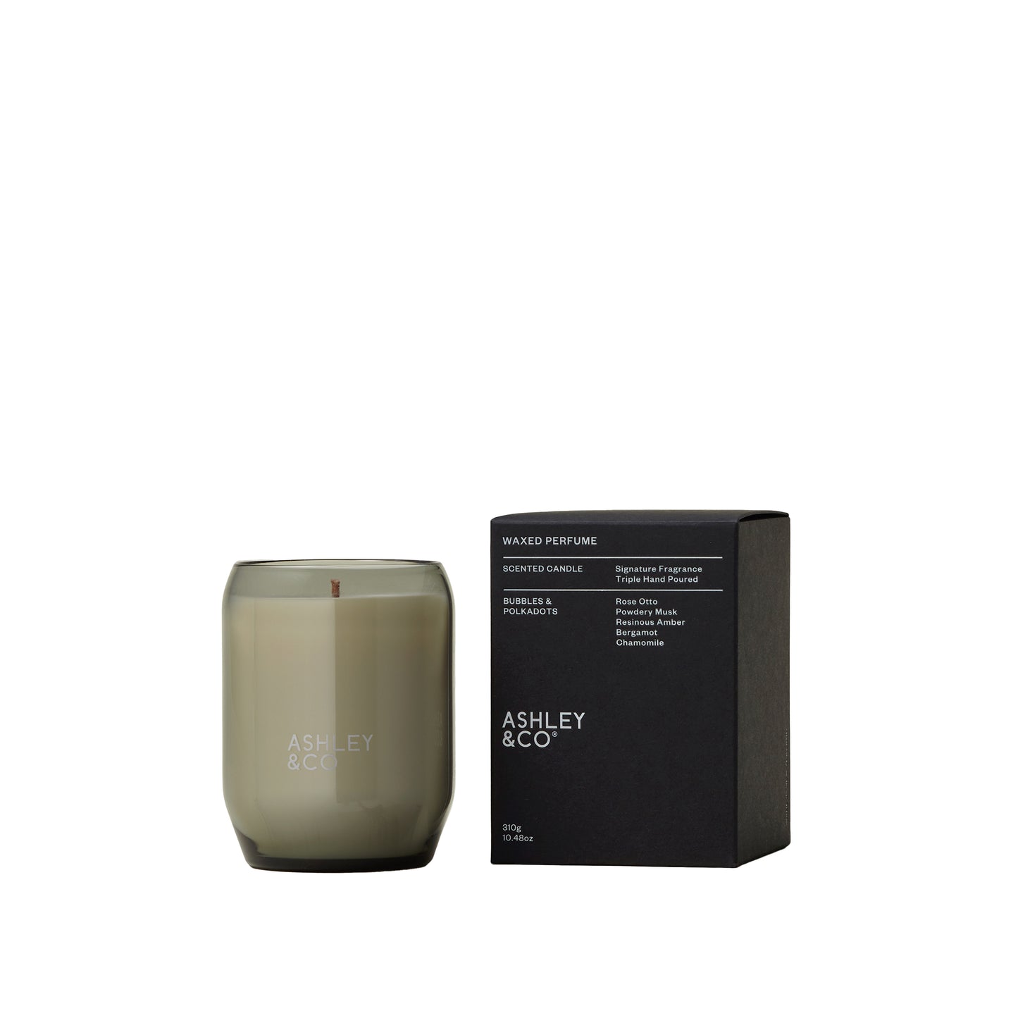 Ashley & Co Waxed Perfume 310g Bubbles & Polkadots Candle Candle