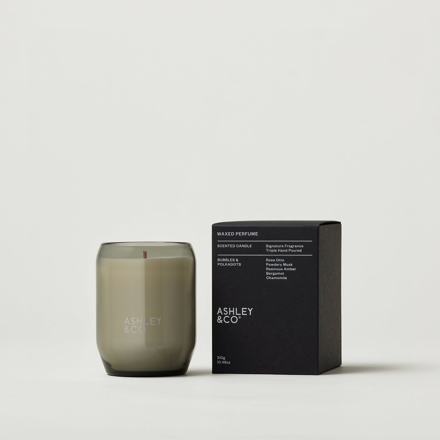 Ashley & Co Waxed Perfume 310g Bubbles & Polkadots Candle Candle
