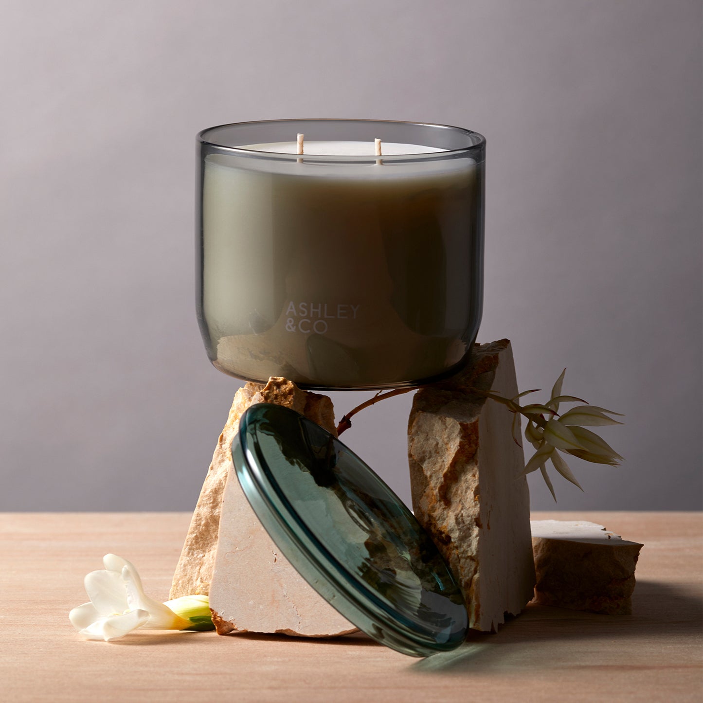 Ashley & Co Waxed Perfume XL 730g Blossom & Gilt Candle Candle