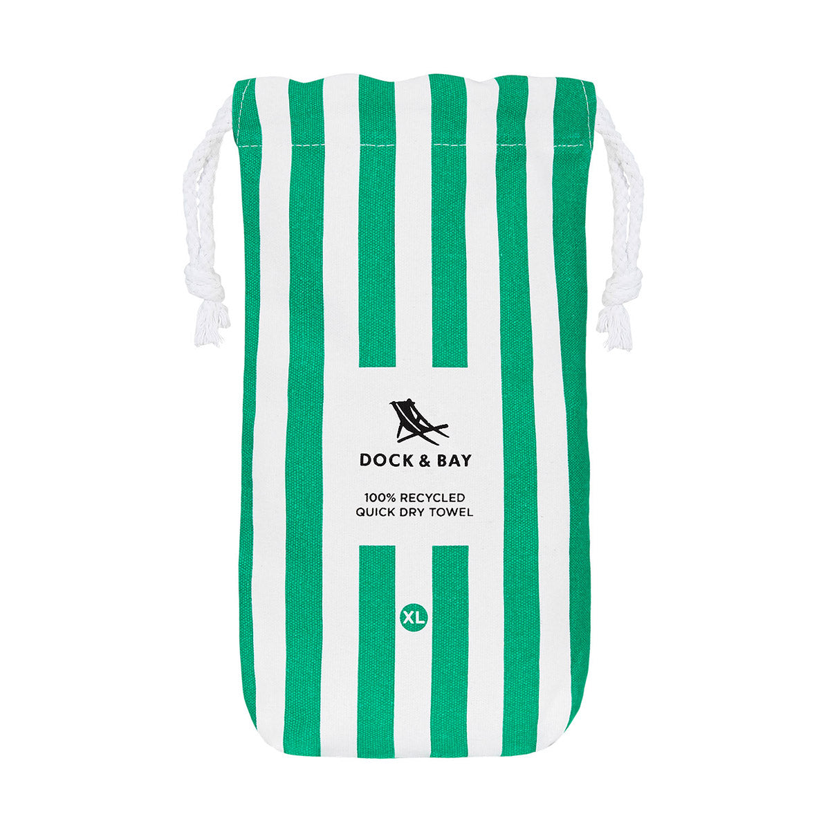 Dock & Bay Beach Towel Cabana Collection XL Cancun Green 100% Recycled 100% Recycled
