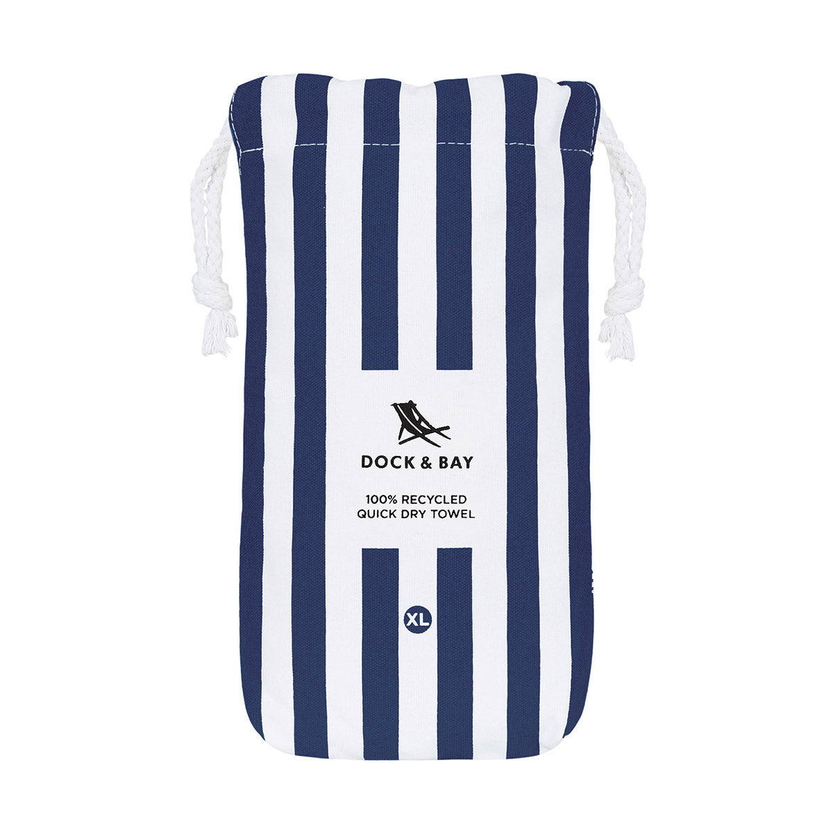 Dock & Bay Beach Towel Cabana Collection XL Whitsunday Blue 100% Recycled 100% Recycled
