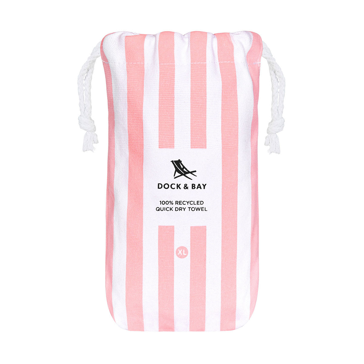 Dock & Bay Beach Towel Cabana Light Collection XL Malibu Pink 100% Recycled 100% Recycled