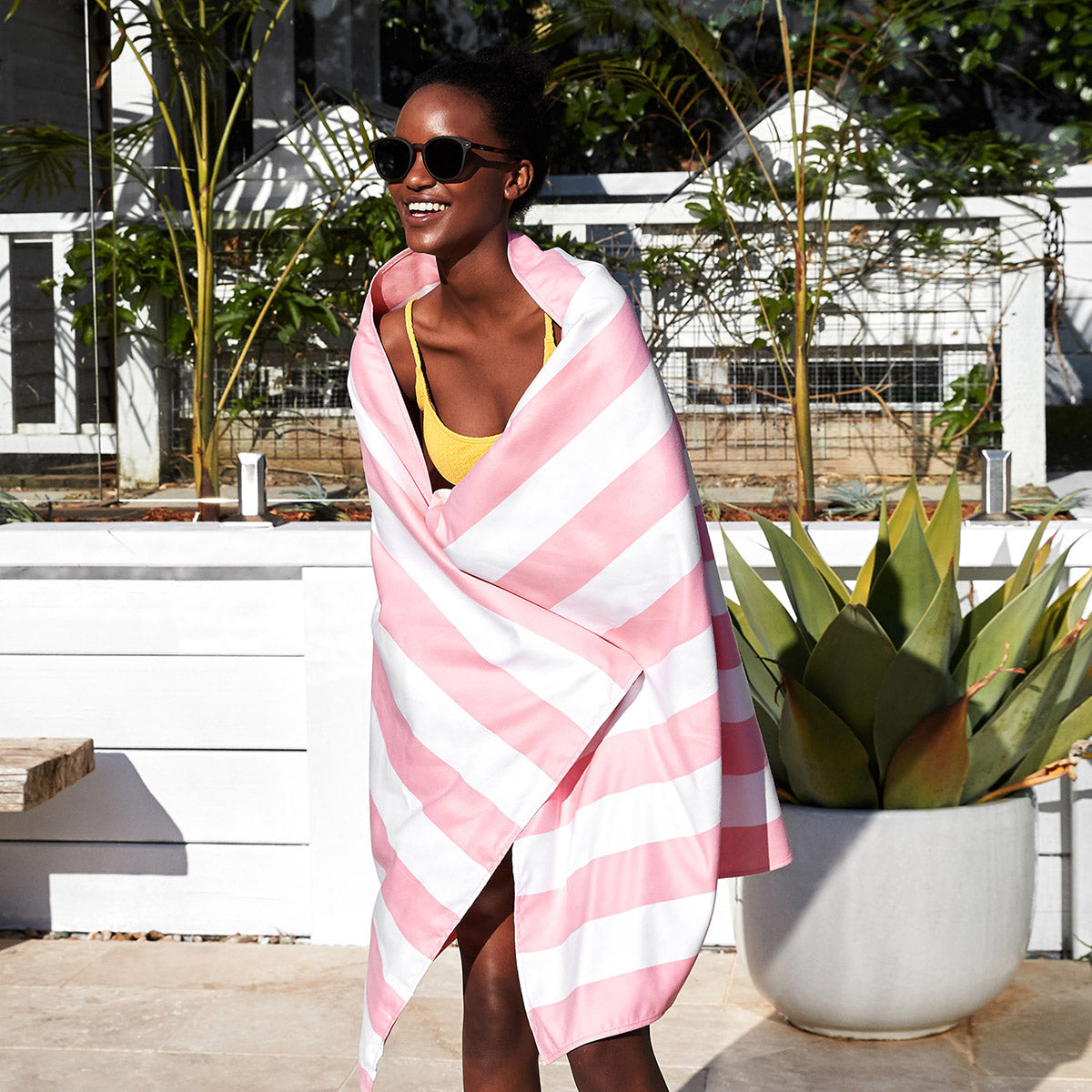 Dock & Bay Beach Towel Cabana Light Collection XL Malibu Pink 100% Recycled 100% Recycled