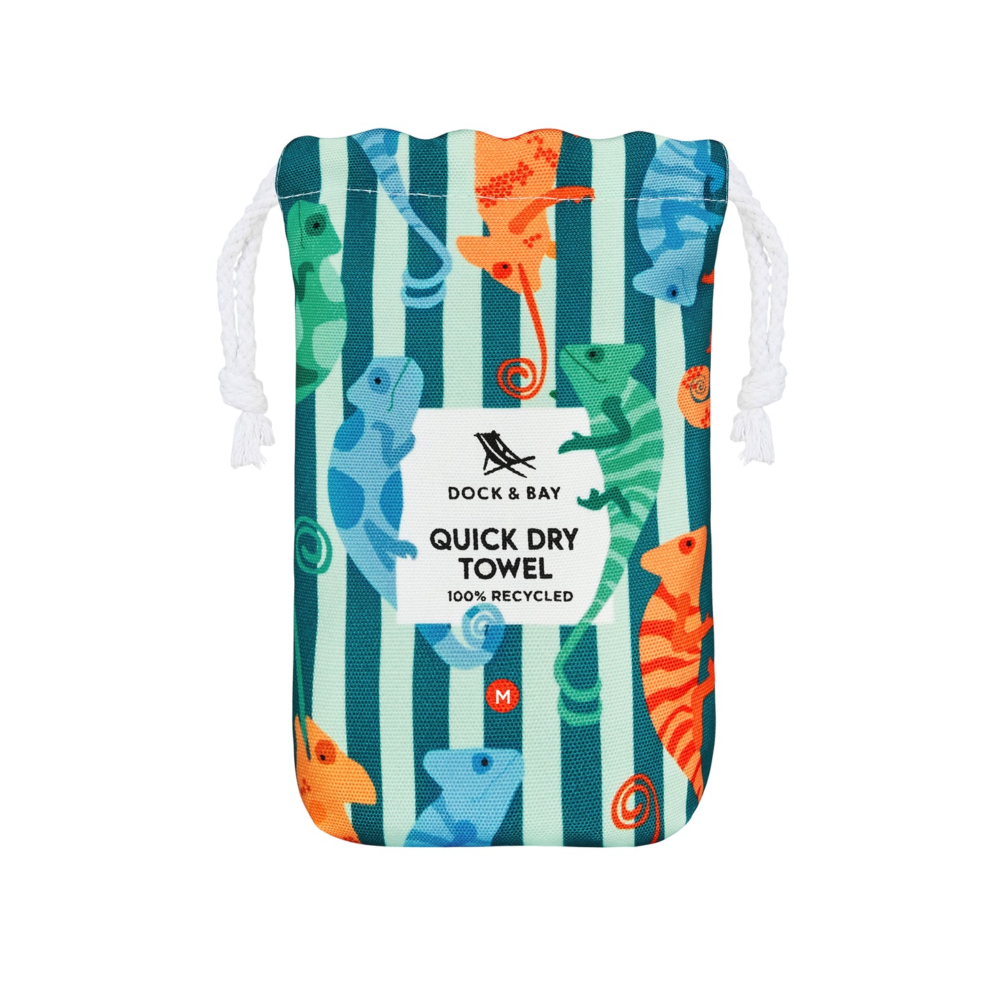 Dock & Bay Beach Towel Kids Collection M Karma Chameleon 100% Recycled 100% Recycled