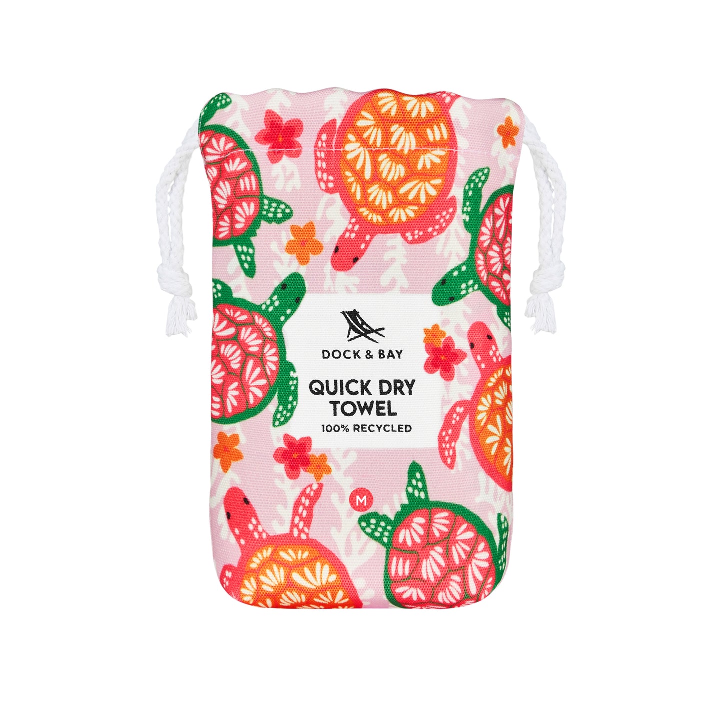 Dock & Bay Beach Towel Kids Collection M Turtley Tropical 100% Recycled 100% Recycled