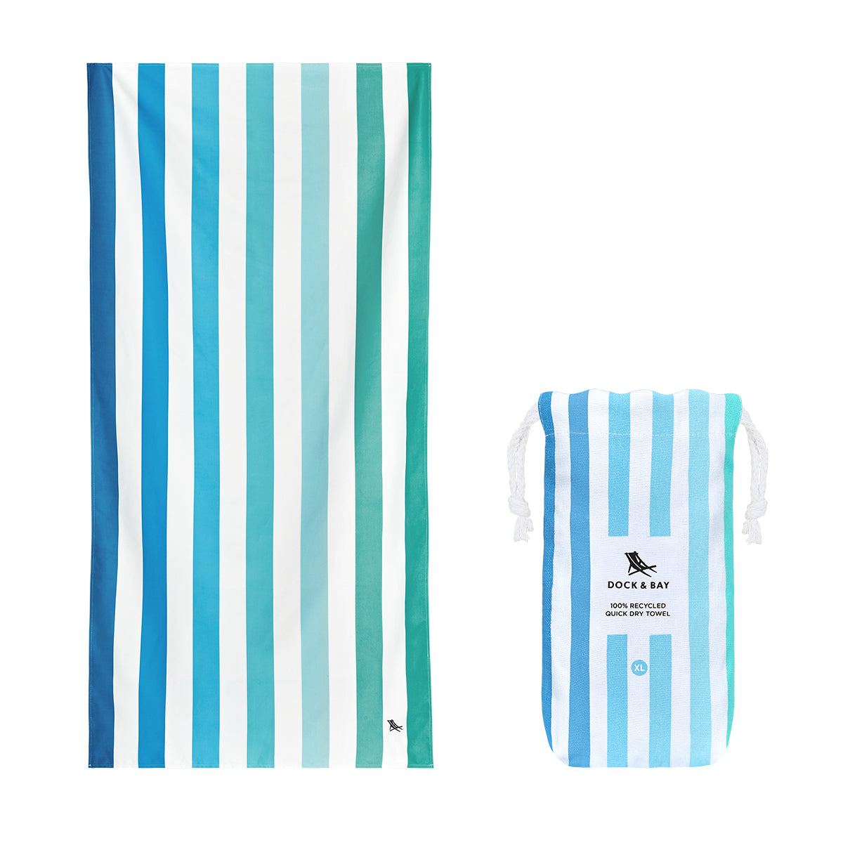 Dock & Bay Beach Towel Summer Collection XL Endless River 100% Recycled 100% Recycled