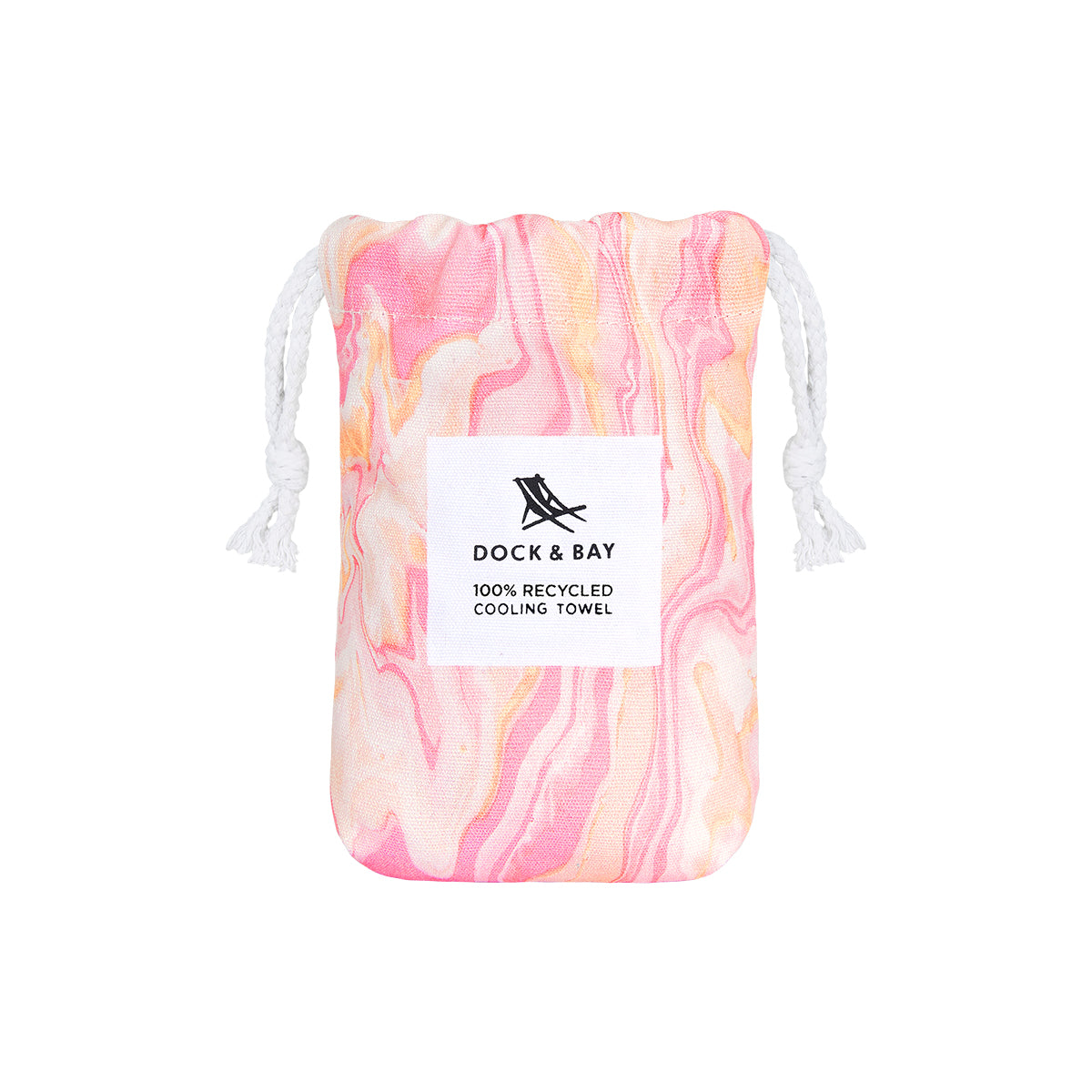 Dock & Bay Cooling Towel Marble Collection Peach Melba 100% Recycled 100% Recycled
