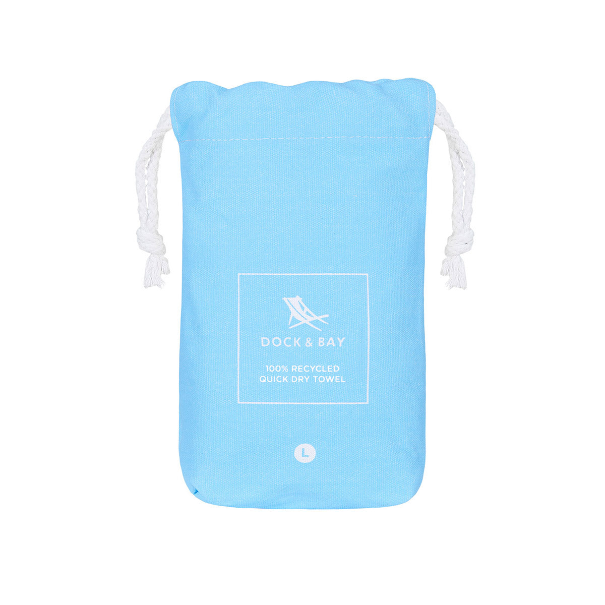 Dock & Bay Fitness Towel Essential Collection L Lagoon Blue 100% Recycled 100% Recycled