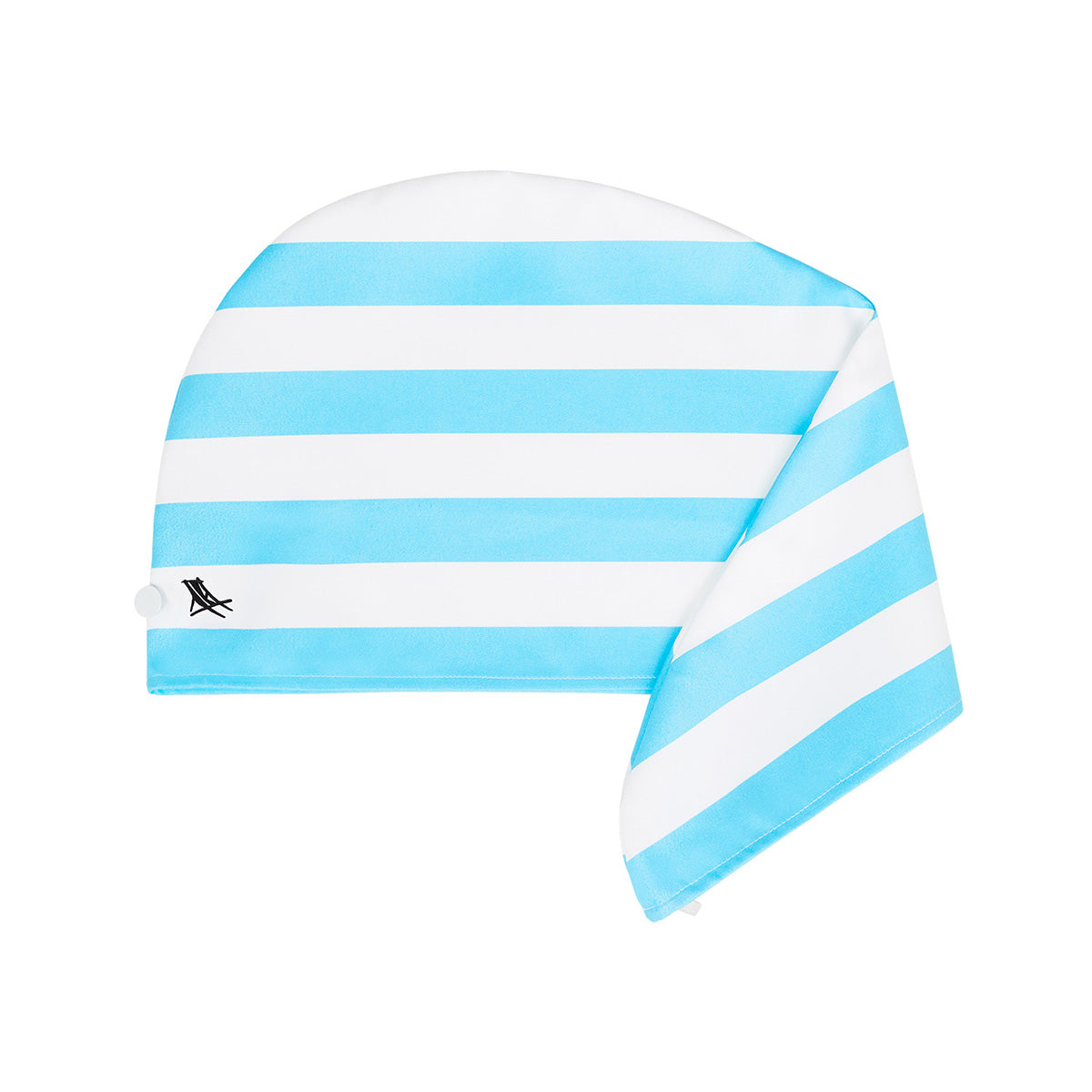 Dock & Bay Hair Wrap Cabana Collection Tulum Blue 100% Recycled 100% Recycled