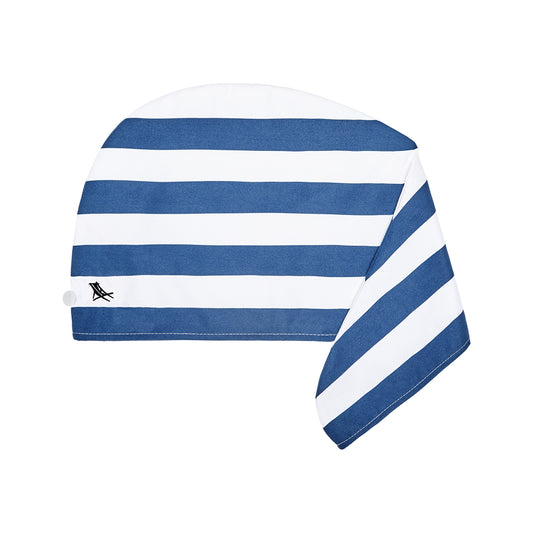 Dock & Bay Hair Wrap Cabana Collection Whitsunday Blue 100% Recycled 100% Recycled
