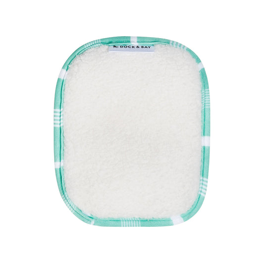 Dock & Bay Home Reusable Makeup Wipes (pk of 3) Eucalyptus Green 100% Recycled 100% Recycled