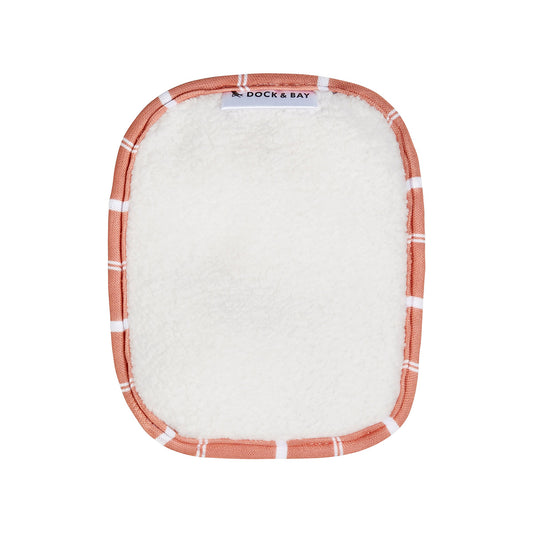 Dock & Bay Home Reusable Makeup Wipes (pk of 3) Sandalwood Terracotta 100% Recycled 100% Recycled