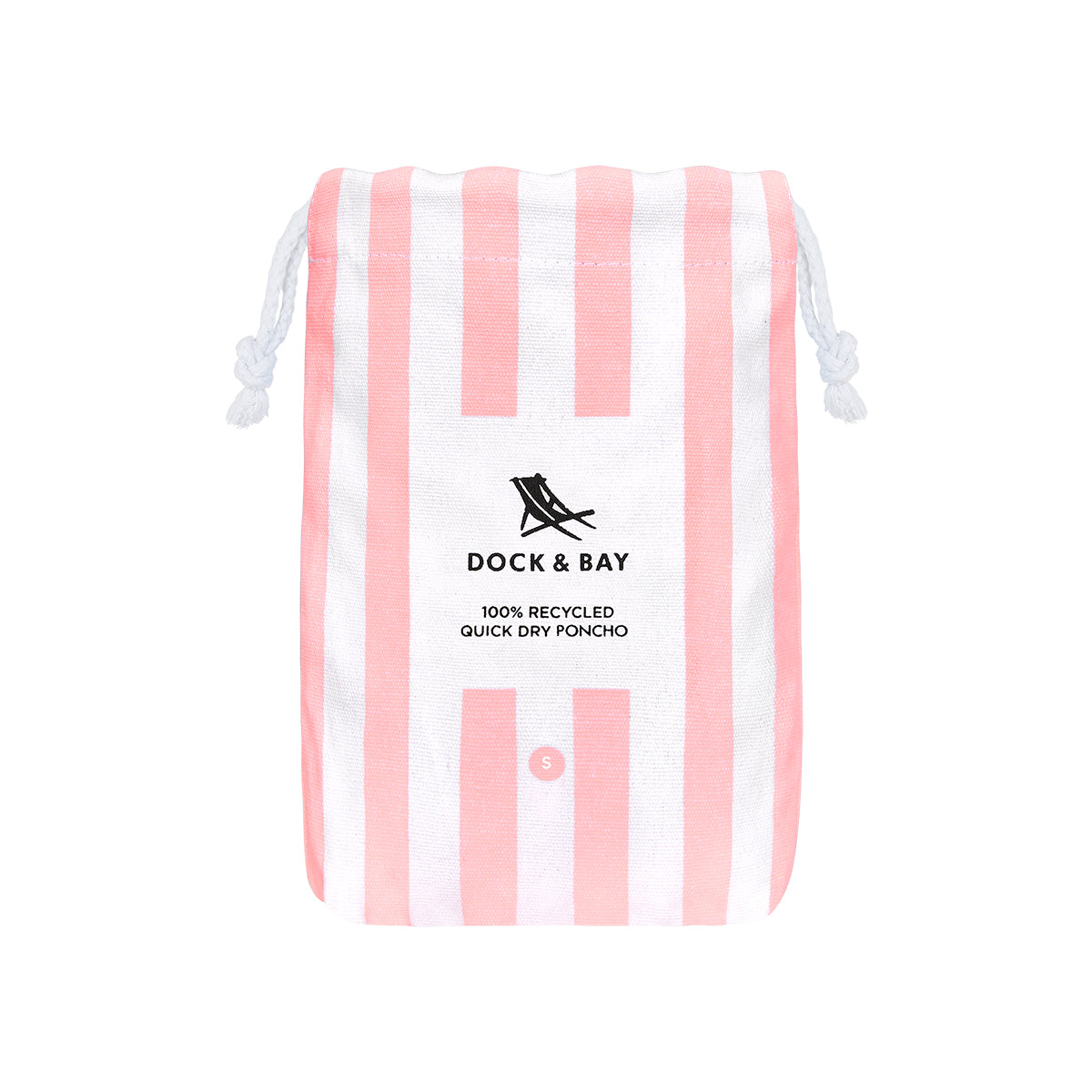 Dock & Bay Poncho Adult Cabana Collection Malibu Pink 100% Recycled 100% Recycled