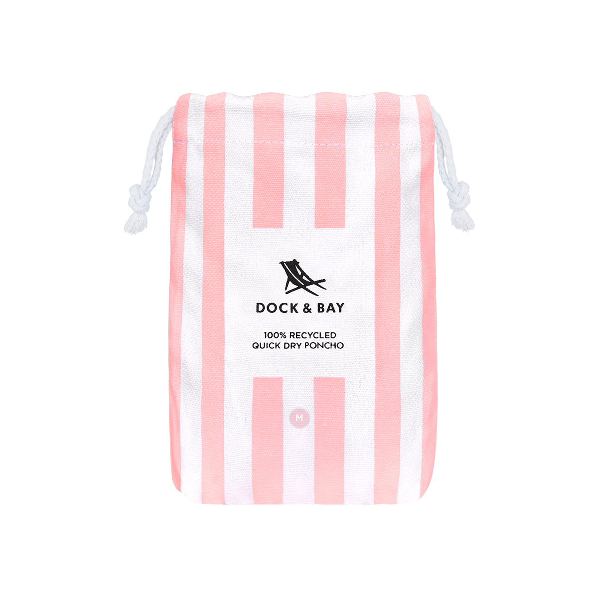 Dock & Bay Poncho Adult Cabana Collection Malibu Pink 100% Recycled 100% Recycled