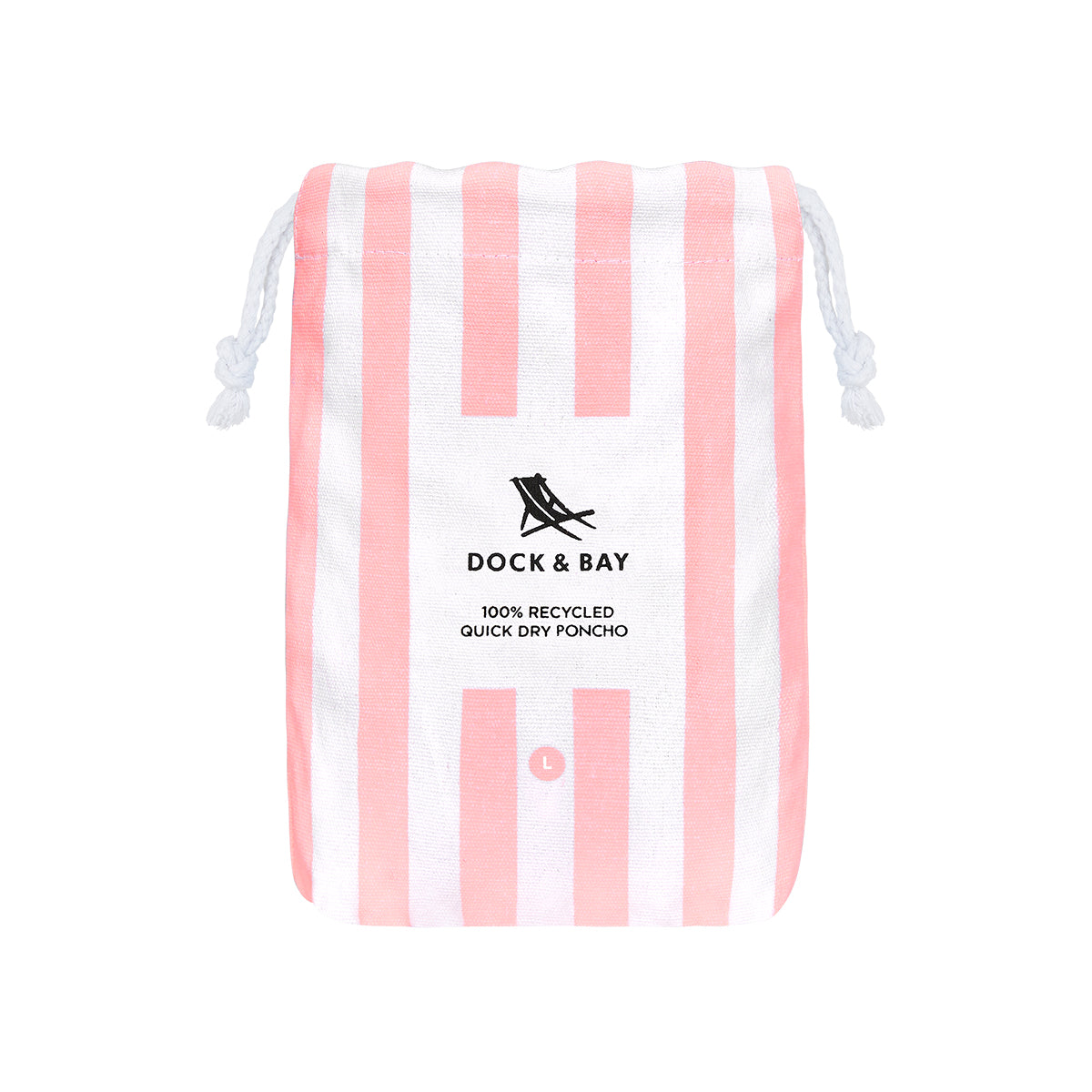 Dock & Bay Poncho Adult Cabana Collection Malibu Pink 100% Recycled 100% Recycled
