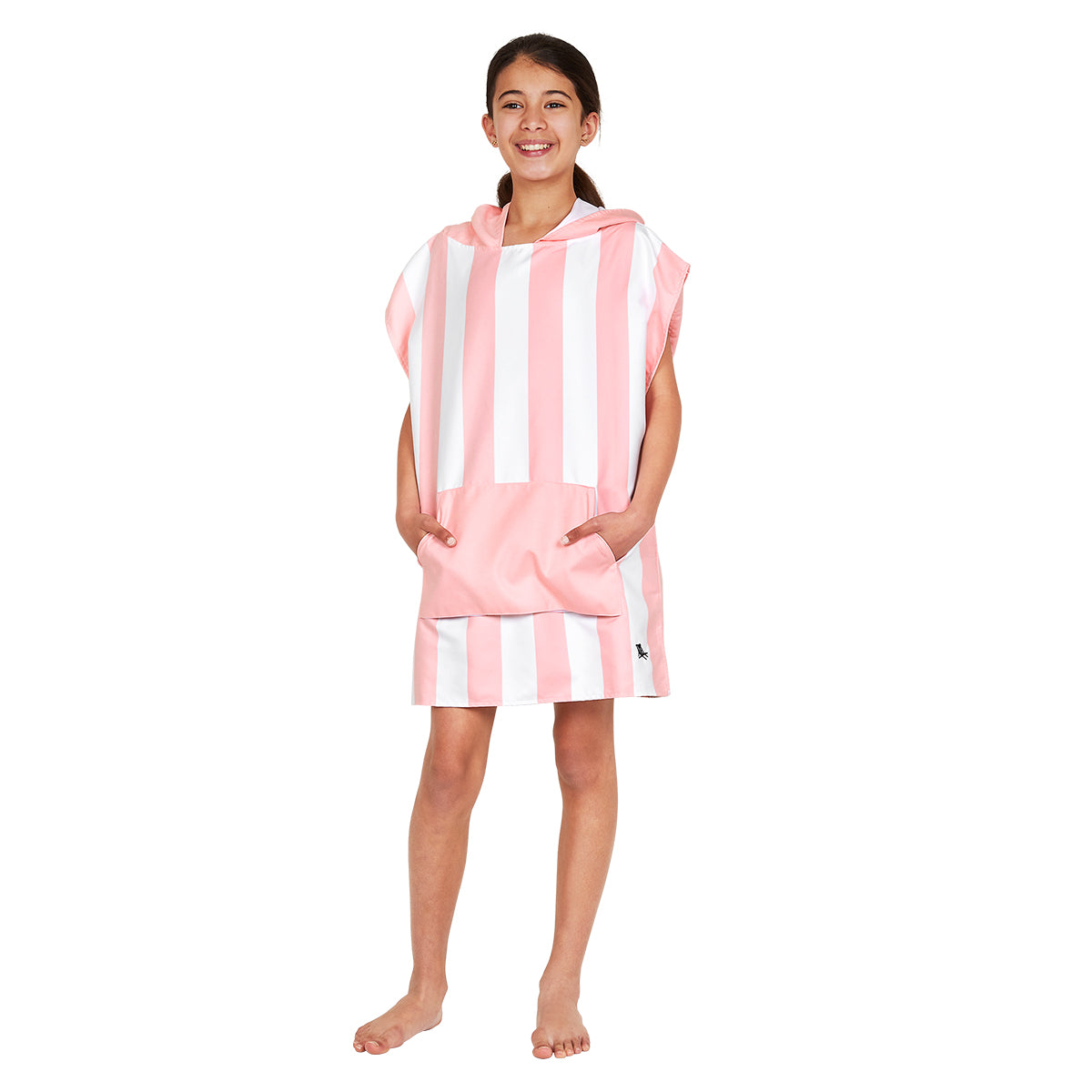 Dock & Bay Poncho Kids Cabana Collection Malibu Pink 100% Recycled 100% Recycled