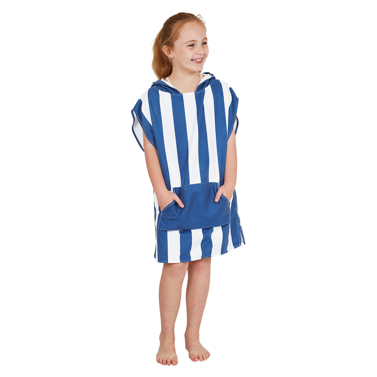 Dock & Bay Poncho Kids Cabana Collection Whitsunday Blue 100% Recycled 100% Recycled