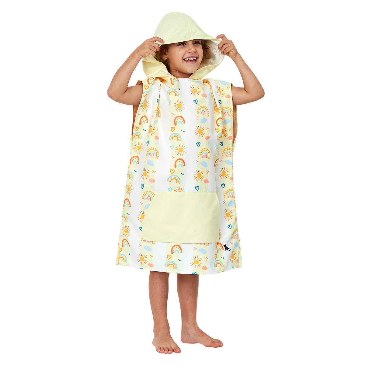 Dock & Bay Poncho Mini Patterned Collection Rainbow Road 100% Recycled 100% Recycled