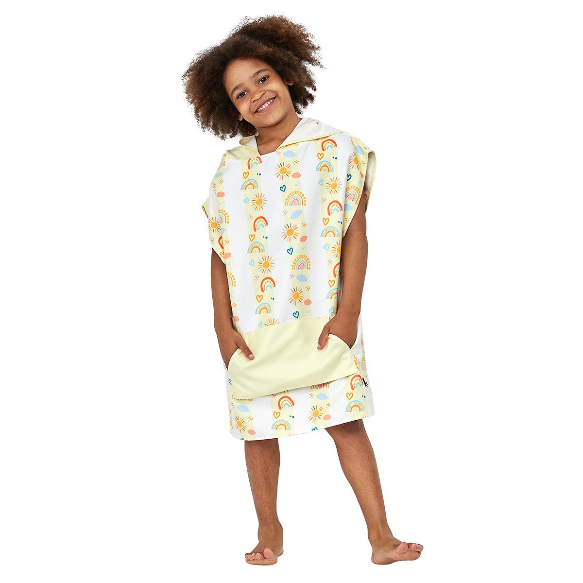 Dock & Bay Poncho Mini Patterned Collection Rainbow Road 100% Recycled 100% Recycled