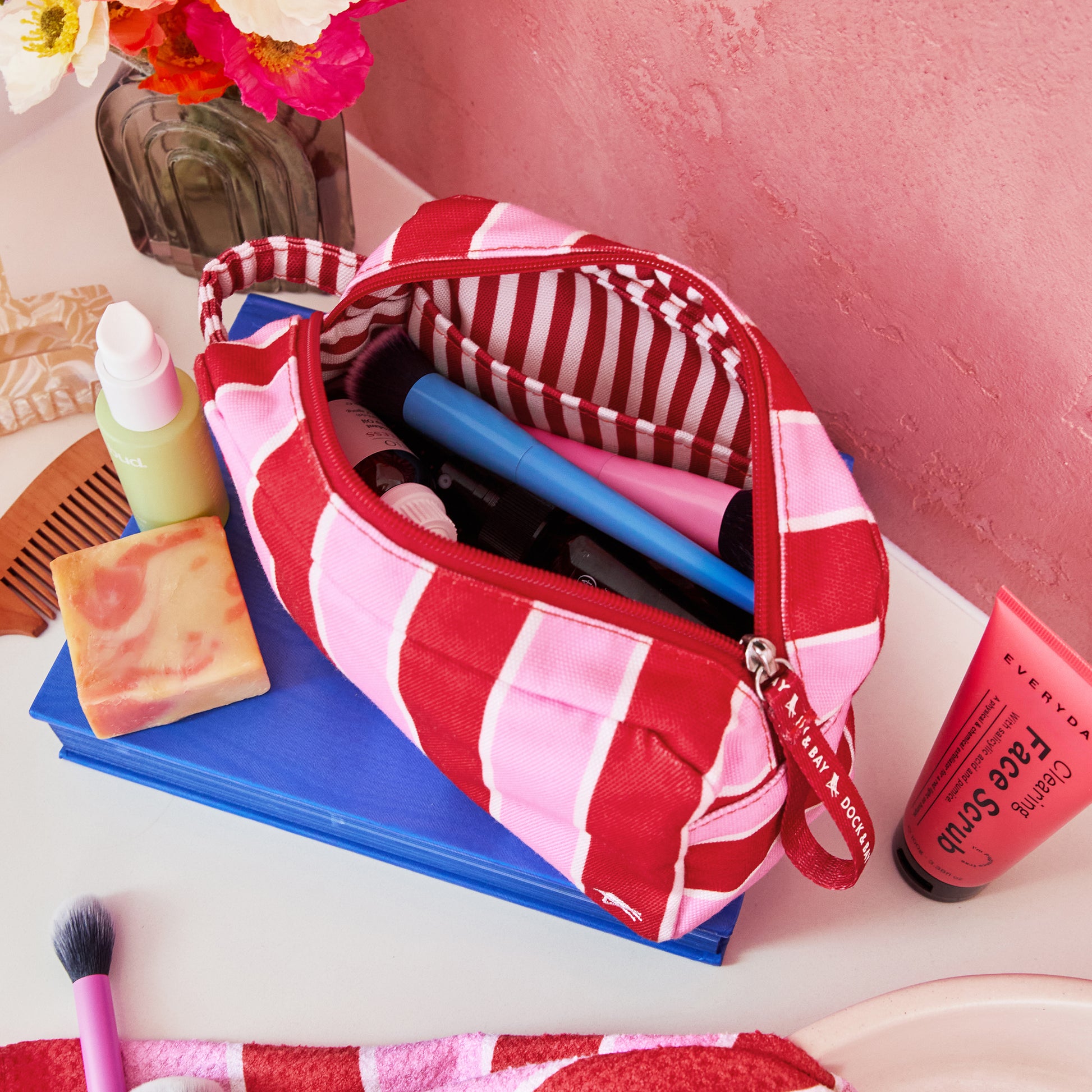 Dock & Bay Toiletry Bag Cherry Bomb 100% Recycled 100% Recycled