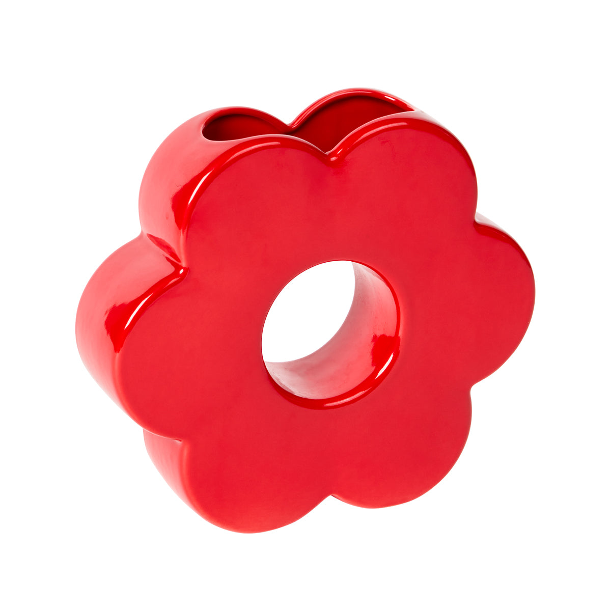 DOIY Daisy Vase Red