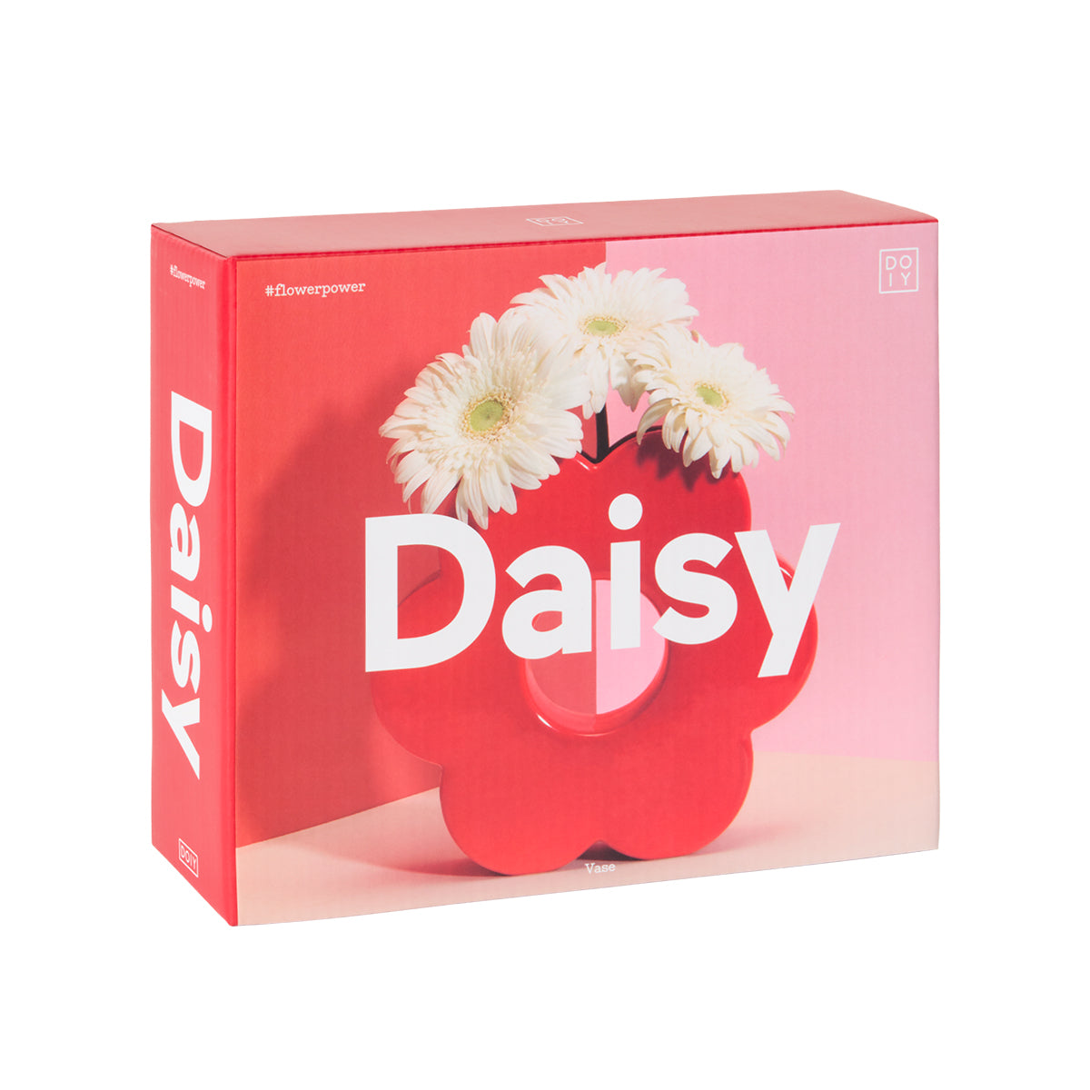 DOIY Daisy Vase Red