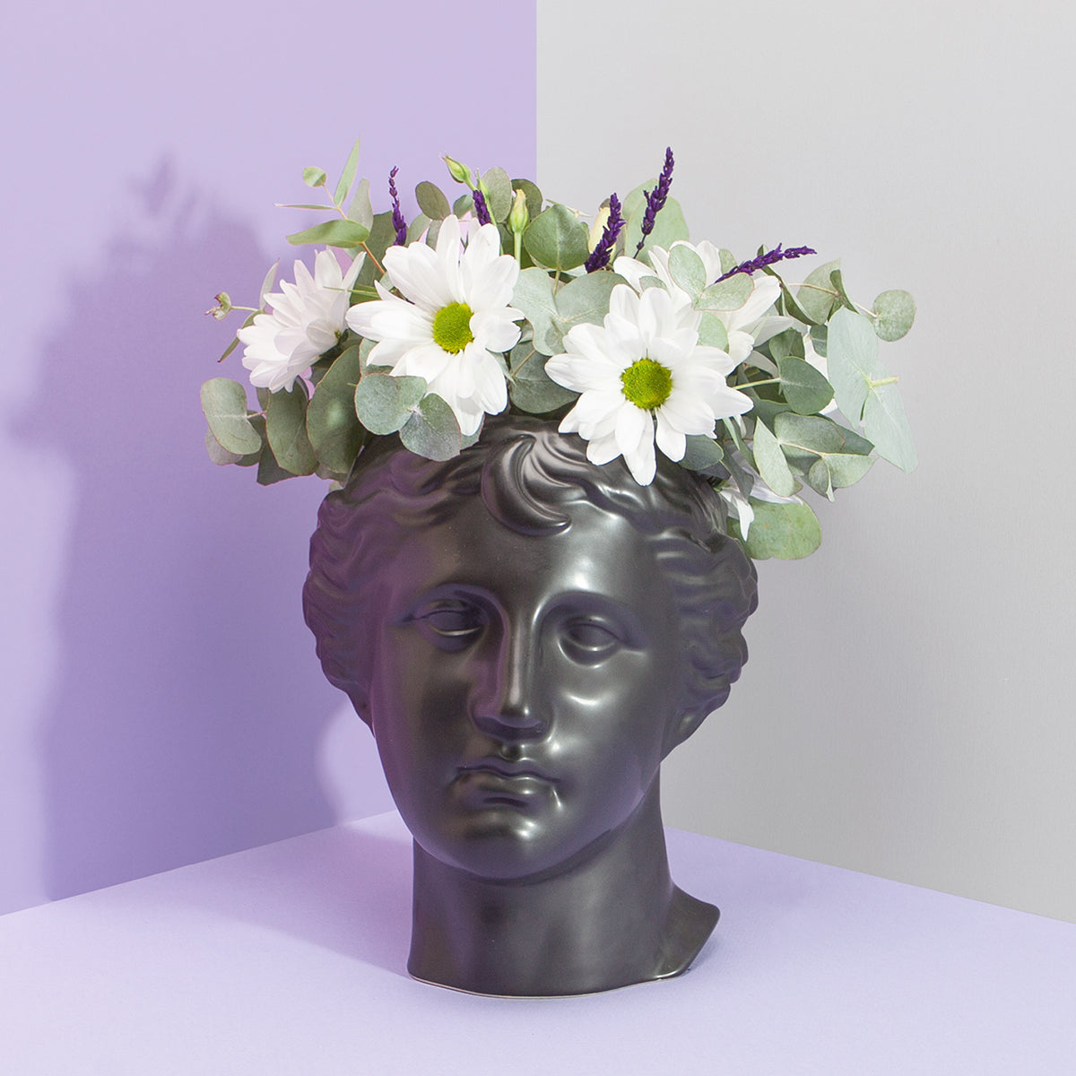 DOIY Greek Series Selene Vase Black