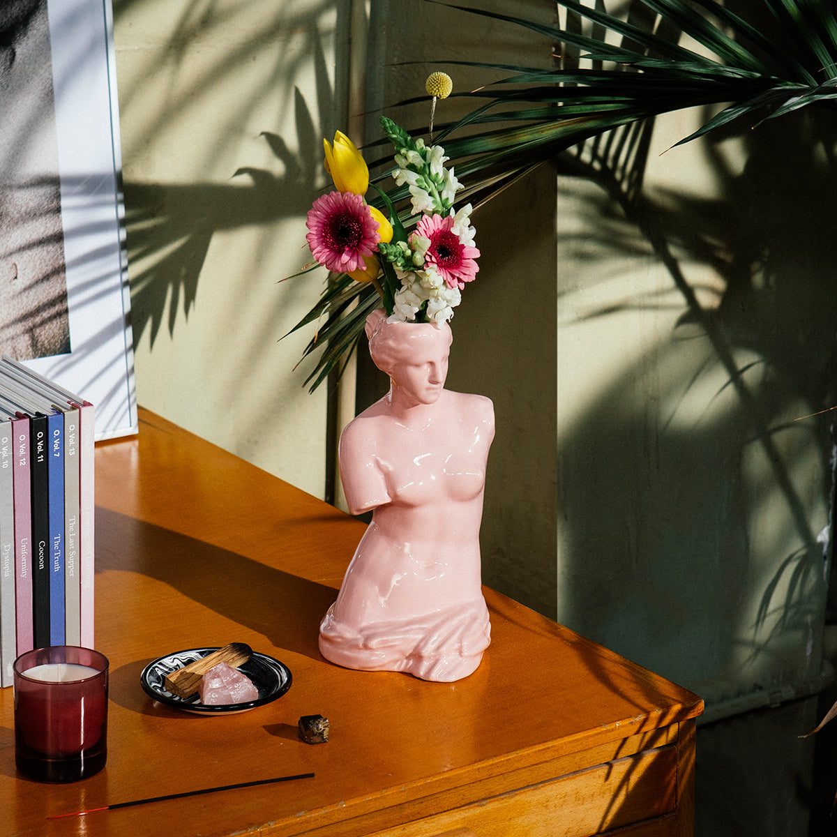 DOIY Greek Series Venus Vase Pink
