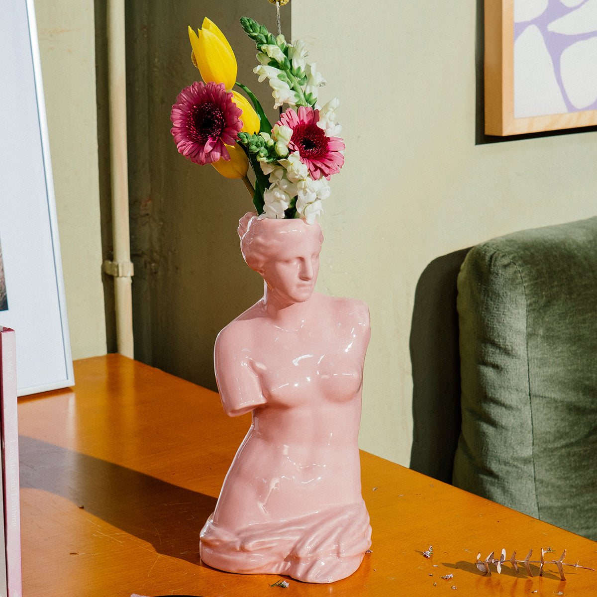 DOIY Greek Series Venus Vase Pink