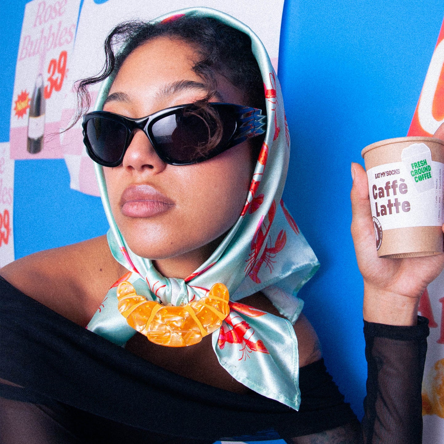 Eat My Socks Hair Claw Croissant