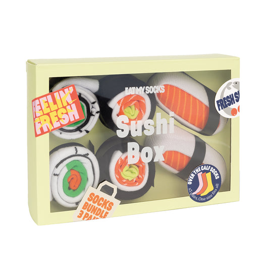 Eat My Socks Socks Sushi Box (3 pairs)