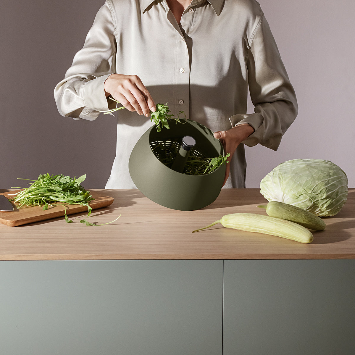 Eva Solo Green Tool Spinning Colander