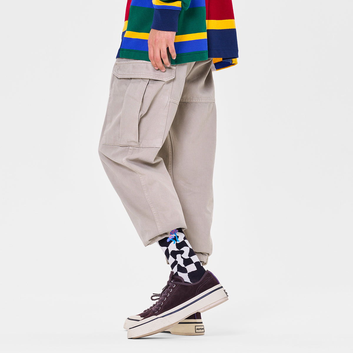 Happy Socks Distorted Check Sock (9000)